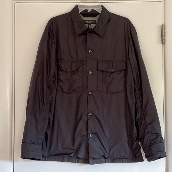 Rag & Bone Heath Shirt Jacket in black. Size: medium - Picture 2 of 5